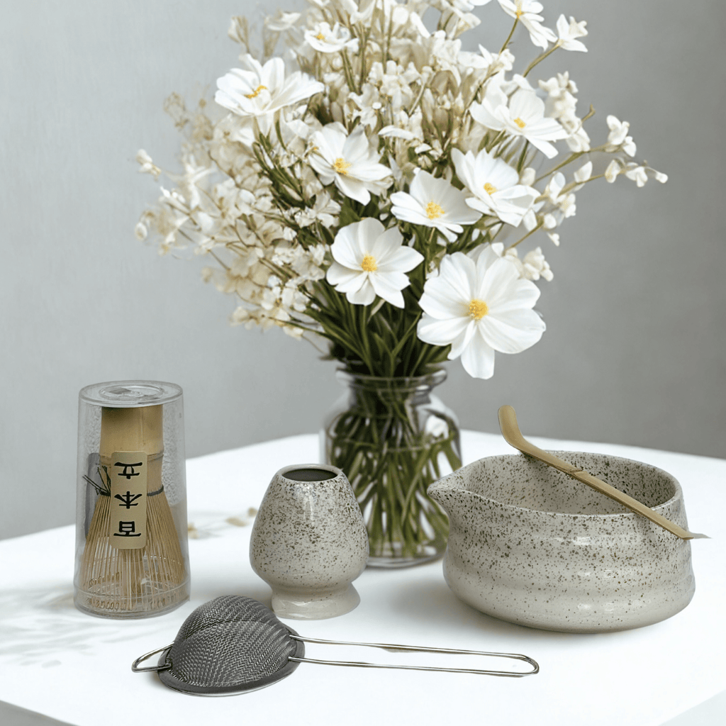 Coffret Matcha - Édition Beige Tacheté - Coffret matcha MizuMood