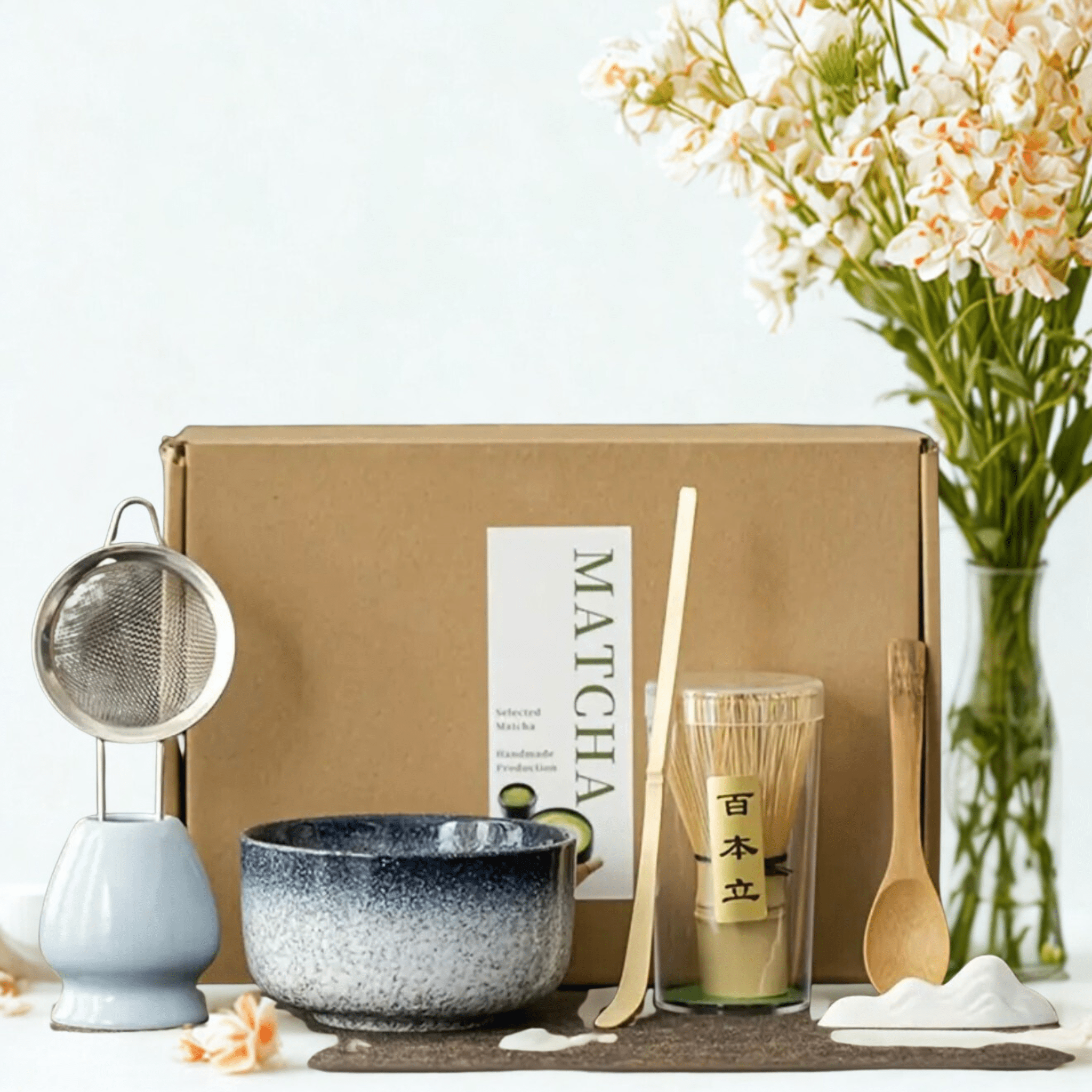 Coffret Matcha - Édition Bleu Gris - Coffret matcha MizuMood
