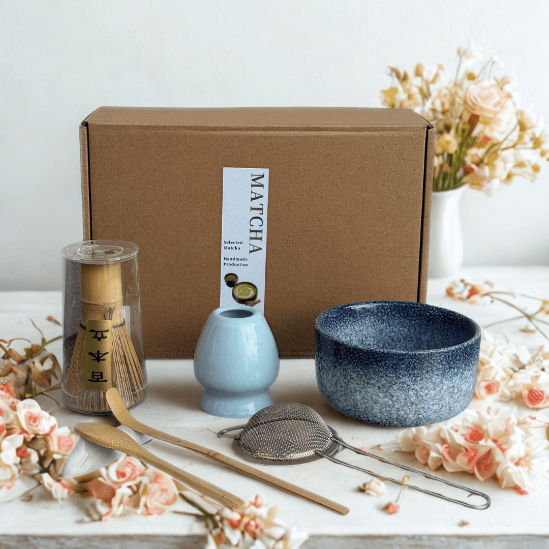 Coffret Matcha - Édition Bleu Gris - Coffret matcha MizuMood