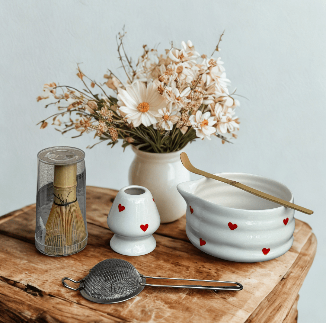 Coffret Matcha - Édition Cœurs - Coffret matcha MizuMood