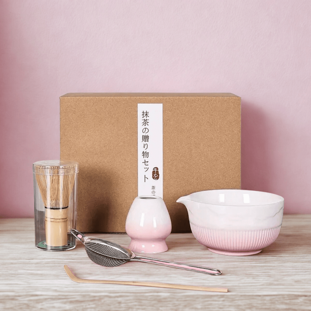 Coffret Matcha - Édition Rose Dégradé - Coffret matcha MizuMood