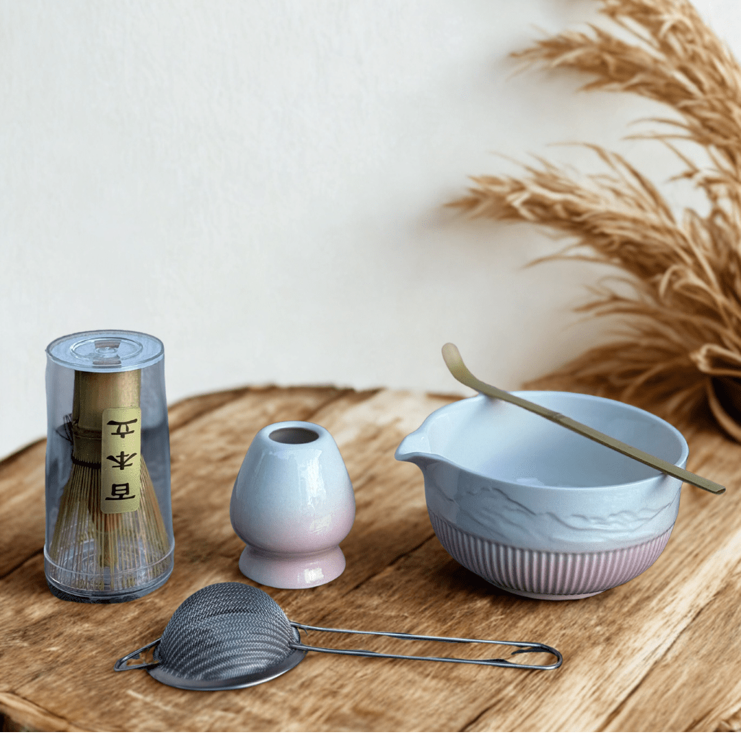 Coffret Matcha - Édition Rose Dégradé - Coffret matcha MizuMood