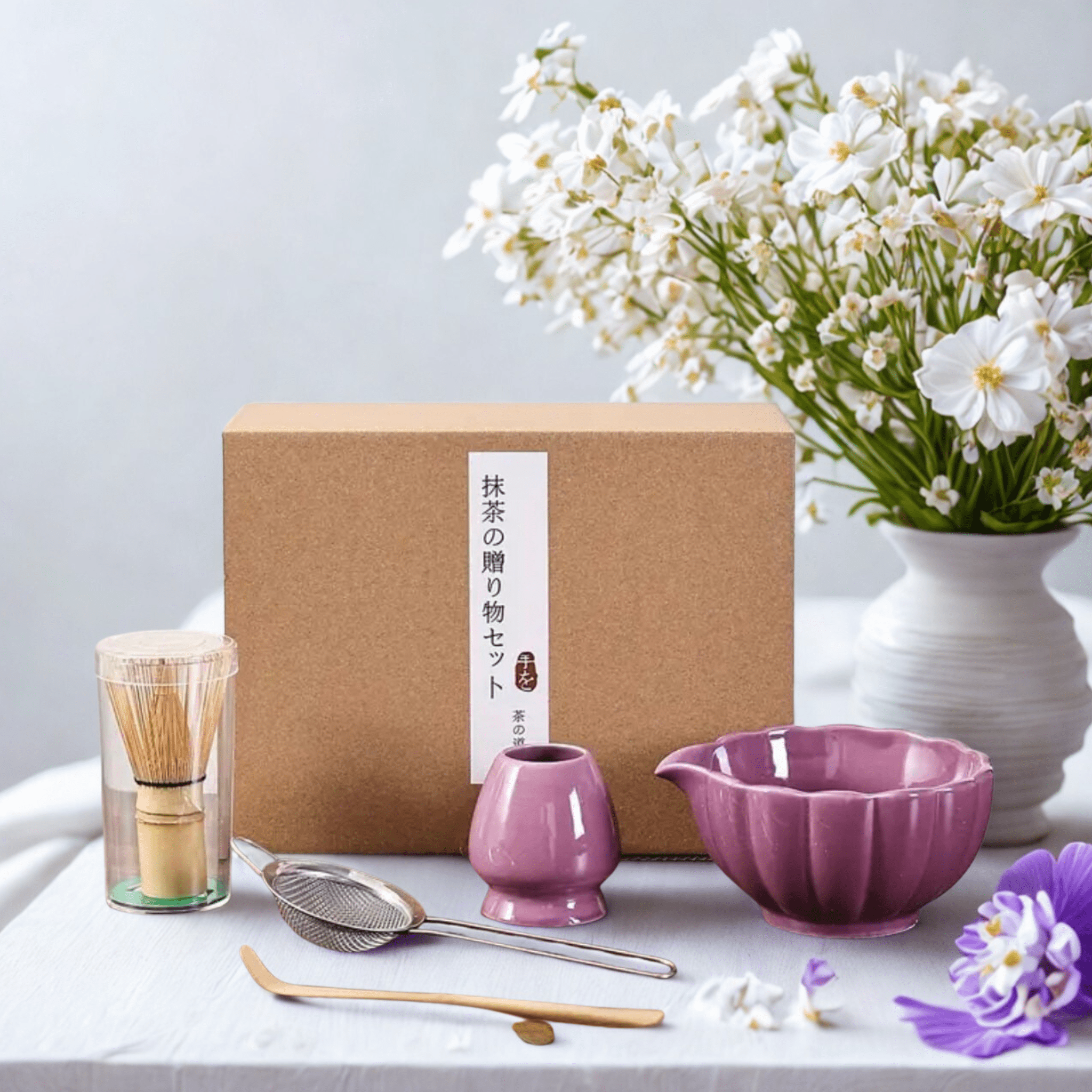 Coffret Matcha - Édition Violet - Coffret matcha MizuMood