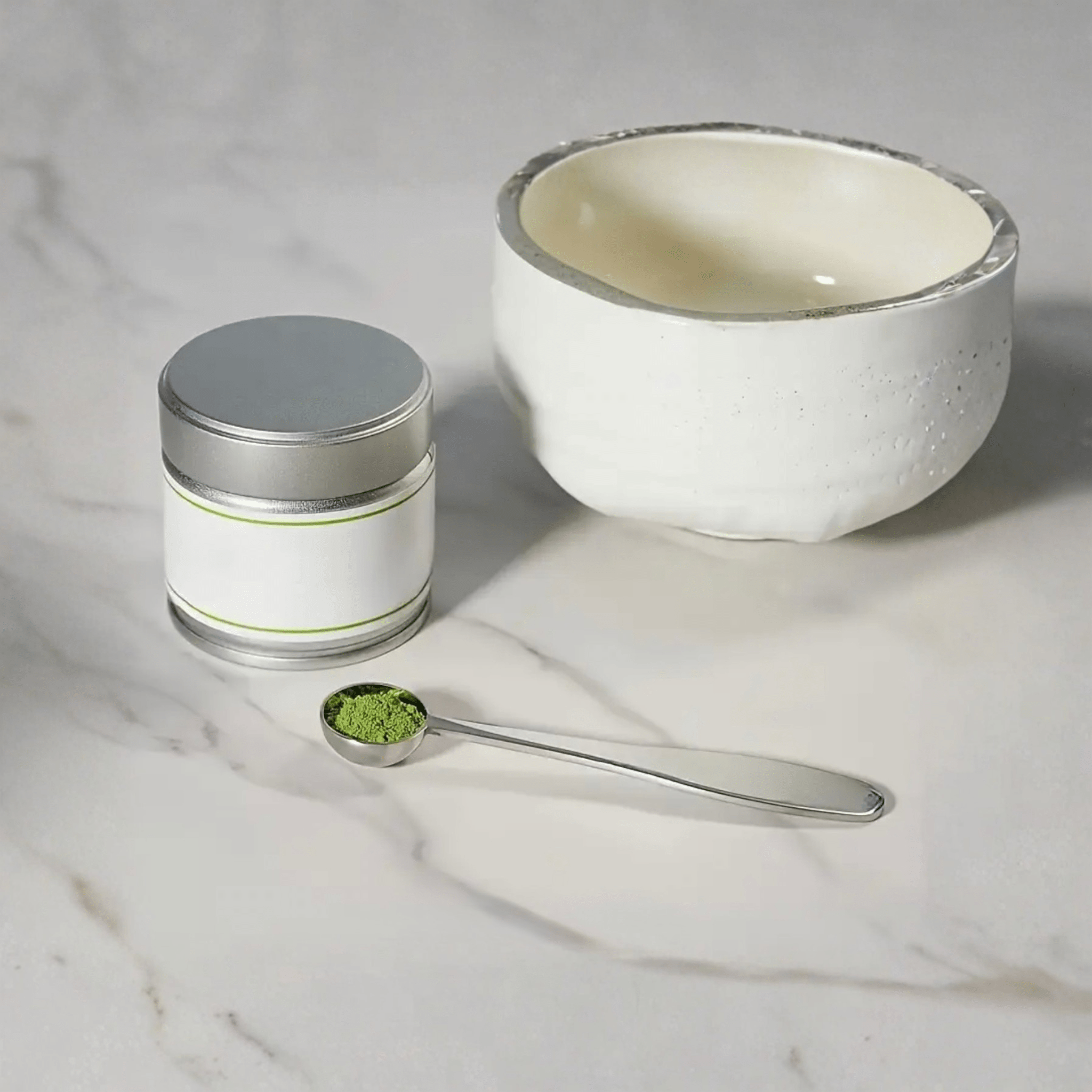 Cuillère à Matcha en Acier - Coffret matcha MizuMood